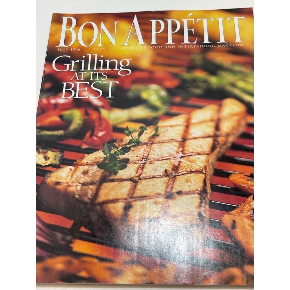 Vintage Bon Appétit Magazine July 1996 - Grilling At Its Best Recipes Inside Col